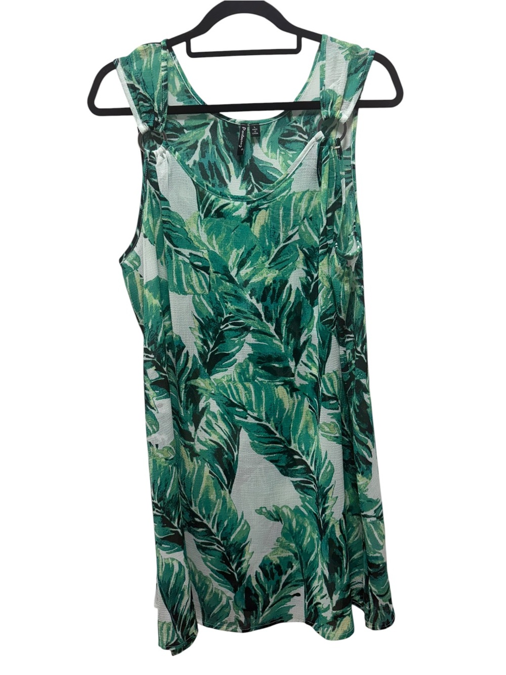 Green Tropical Leaf Women’s Swim Coverup